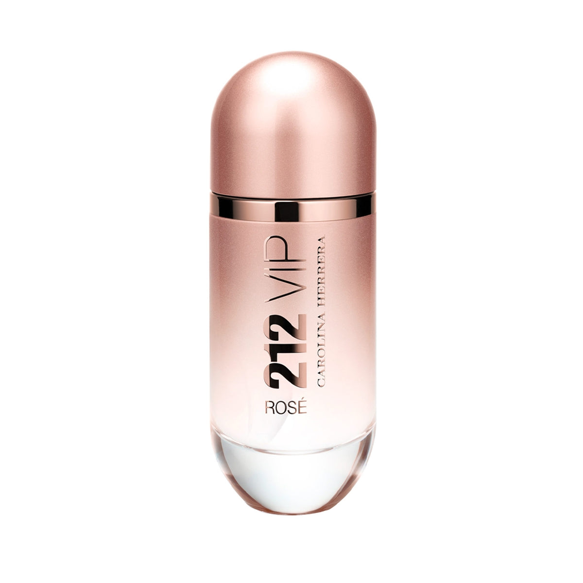 frasco Perfume Feminino Carolina Herrera 212 Vip Rose Eau de Parfum frente fundo branco