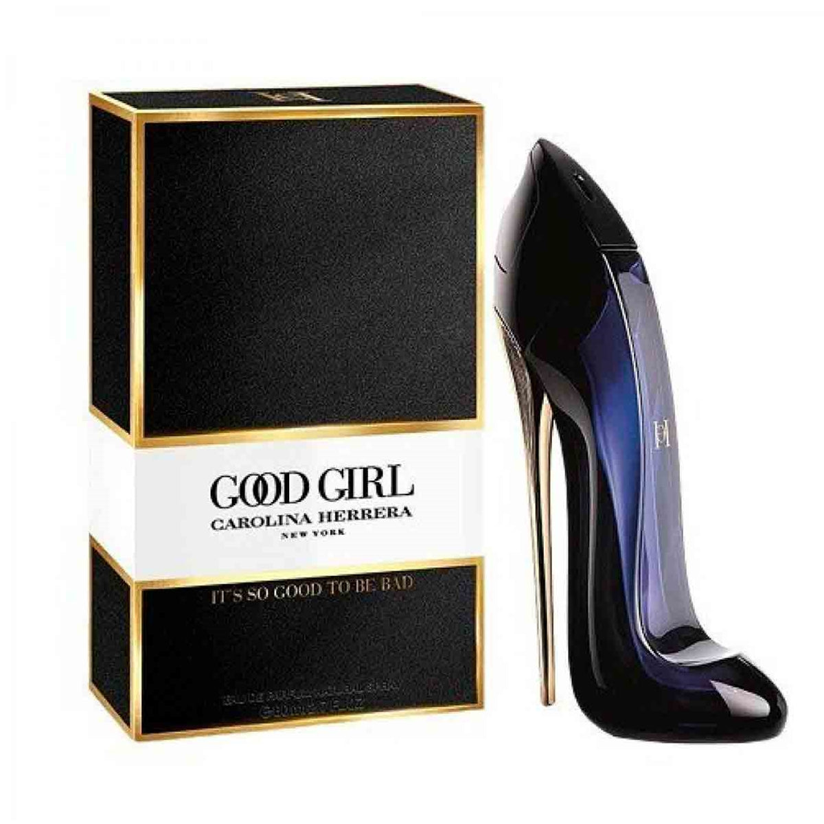 frasco Perfume Feminino Carolina Herrera Good Girl Eau de Parfum detalhe lateral