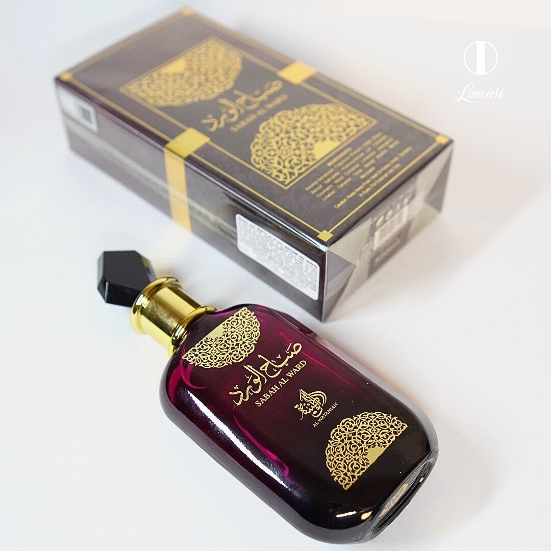 frasco Perfume Feminino Al Wataniah Sabah Al Ward Eau de Parfum frasco amplo
