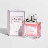 frasco Perfume Feminino Miss Dior Eau de Toilette detalhe lateral