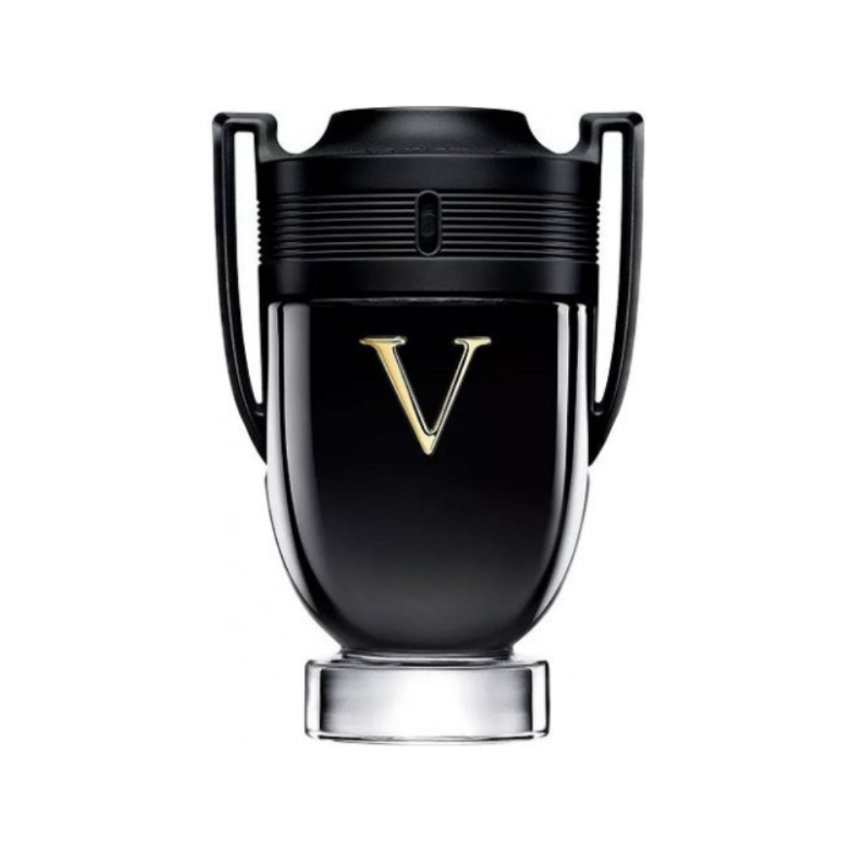 frasco Perfume Masculino Paco Rabanne Invictus Victory Eau de Parfum frente fundo branco