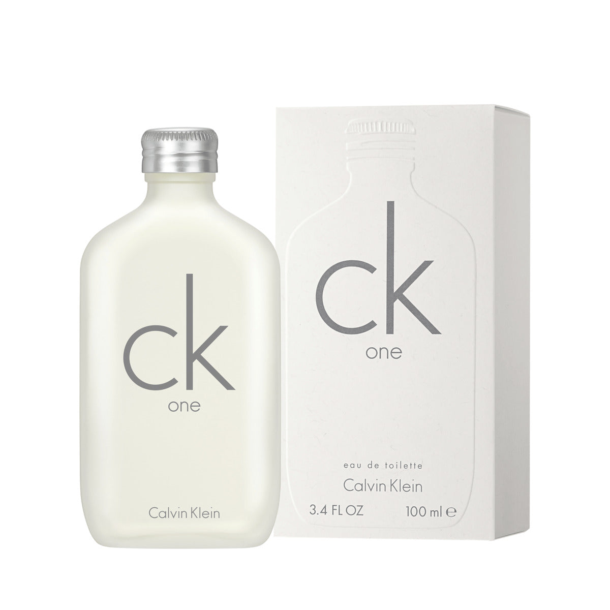 frasco Perfume Unissex Calvin Klein Ck One Eau de Toilette detalhe lateral