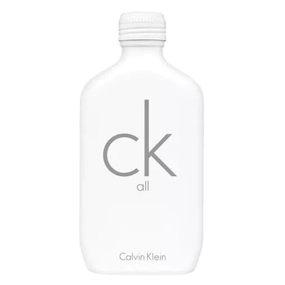 frasco Perfume Unissex Calvin Klein All Eau de Toilette frente fundo branco