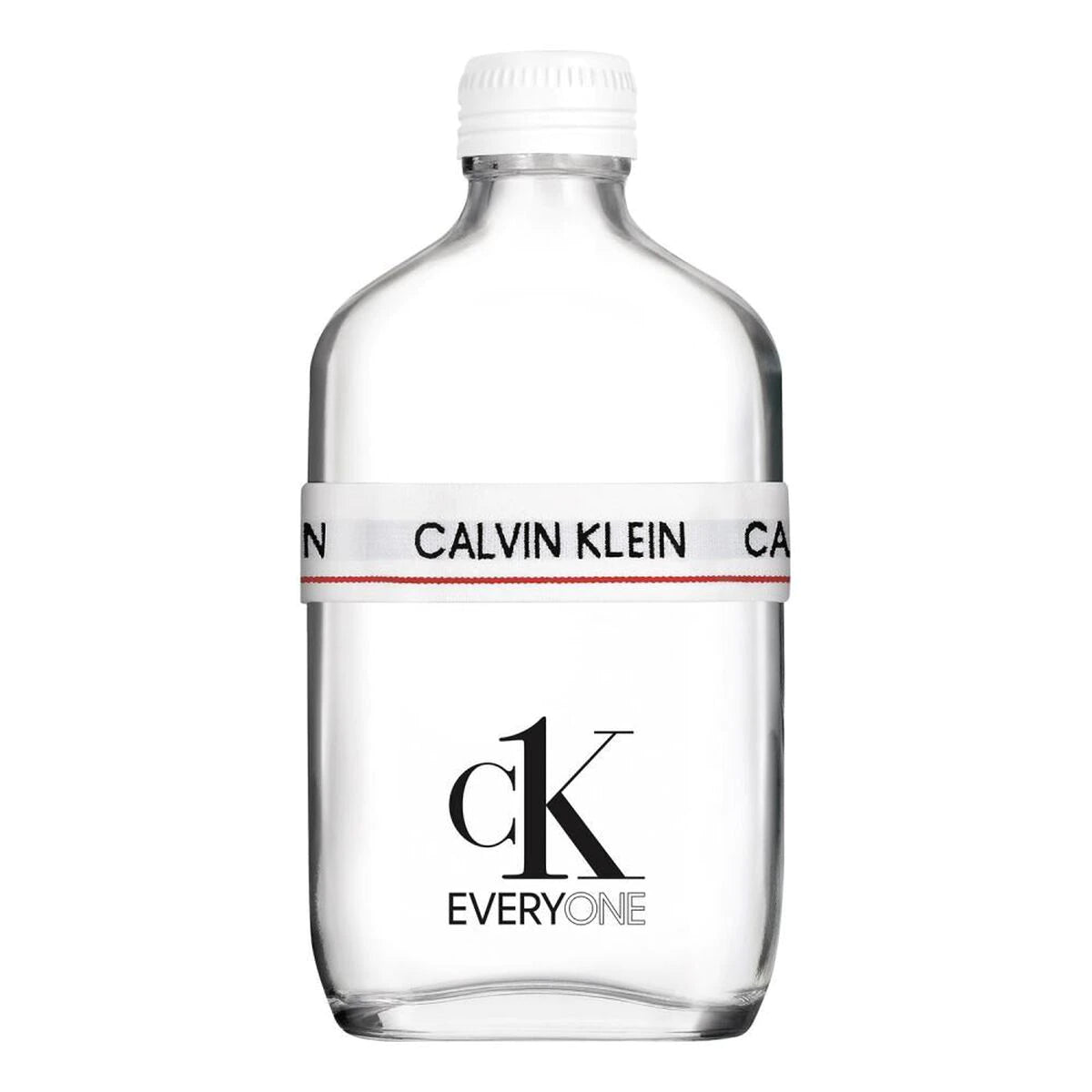 frasco Perfume Unissex Calvin Klein Everyone Eau de Toilette frente fundo branco