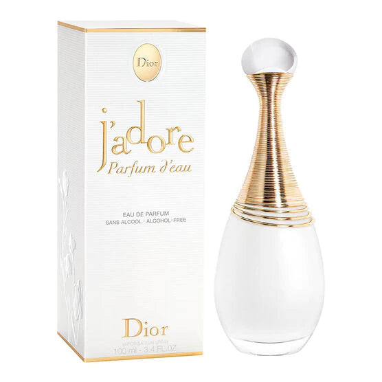 frasco Perfume Feminino Dior J'Adore Parfum D'Eau detalhe lateral