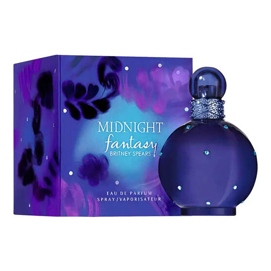 frasco Perfume Feminino Midnight Fantasy Eau de Parfum detalhe lateral