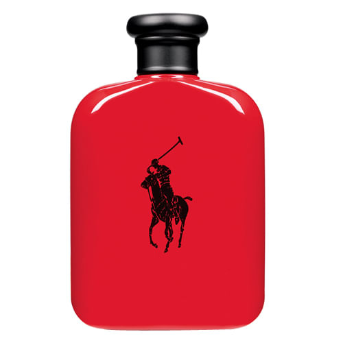 frasco Perfume Mascunino Ralfh Lauren Polo Red Eau de Toilette frente fundo branco