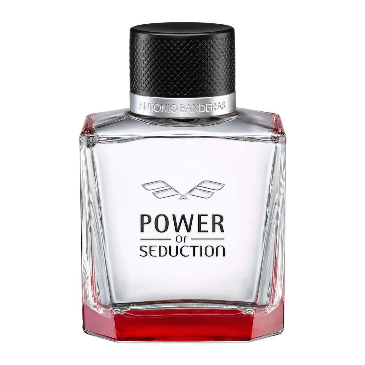 frasco Perfume Masculino Antonio Banderas Power Of Seduction Eau de Toilette frente fundo branco