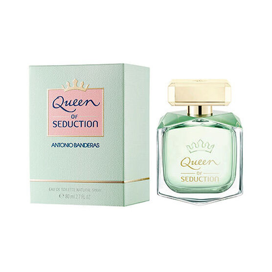 frasco Perfume Feminino Antonio Banderas Queen Of Seduction Eau de Toilette detalhe lateral
