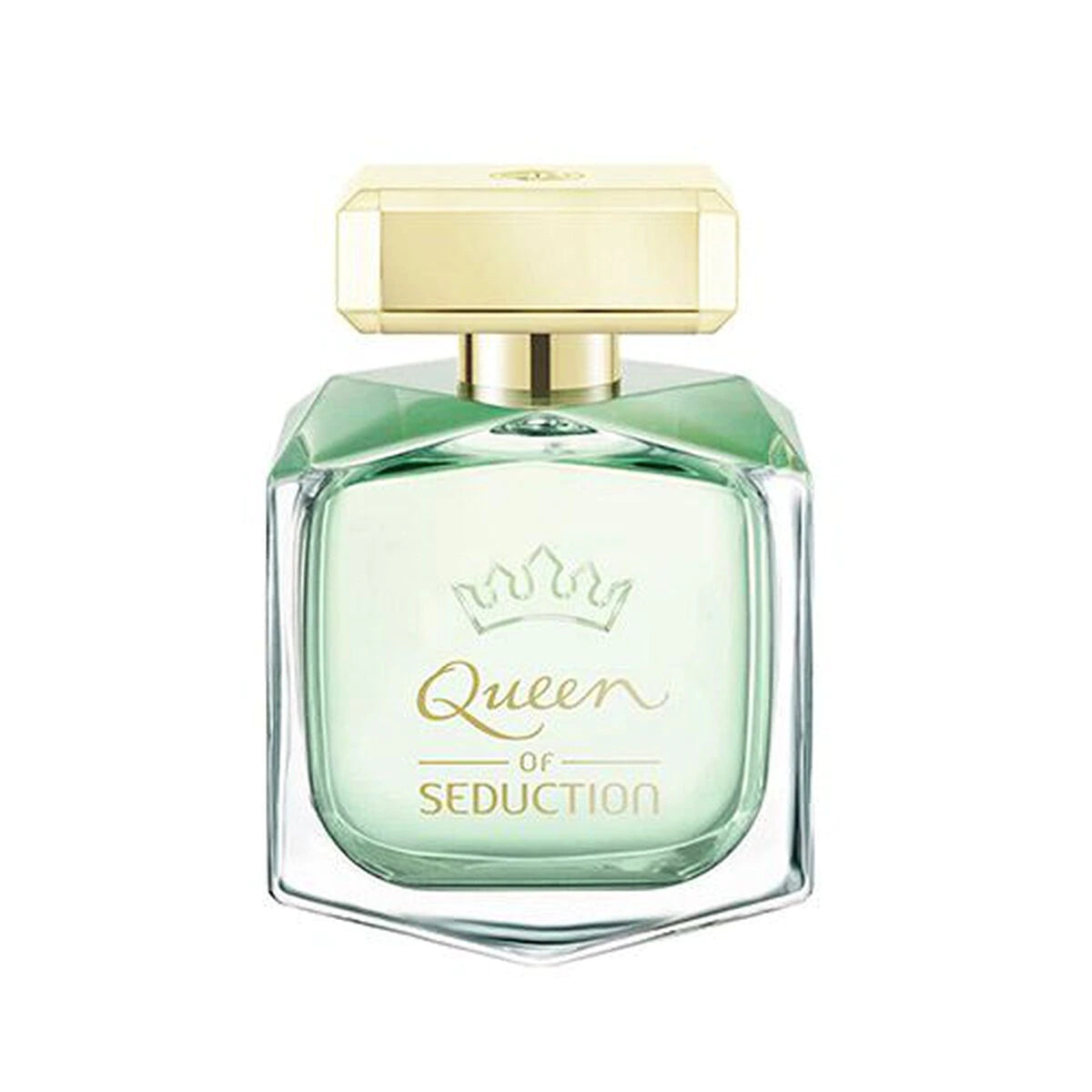 frasco Perfume Feminino Antonio Banderas Queen Of Seduction Eau de Toilette frente fundo branco