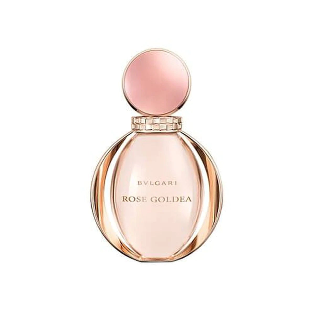 frasco Perfume Feminino Bvlgari Rose Goldea Eau de Parfum frente fundo branco