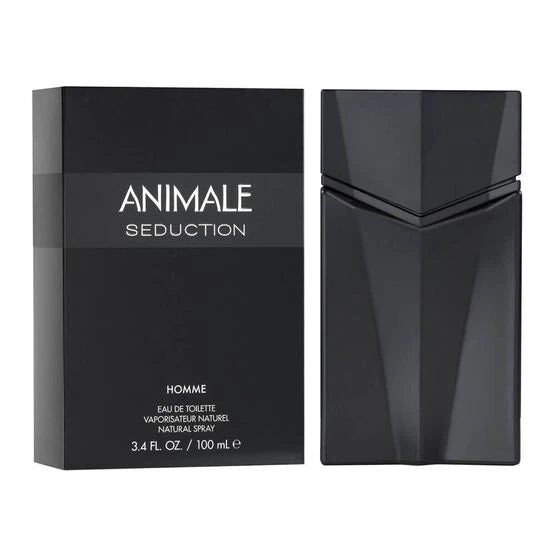 frasco Perfume Masculino Animale Seduction Eau de Toilette detalhe lateral