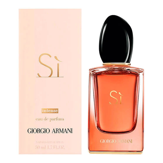 frasco Perfume Feminino Giorgio Armani Sì Intense Eau de Parfum detalhe lateral