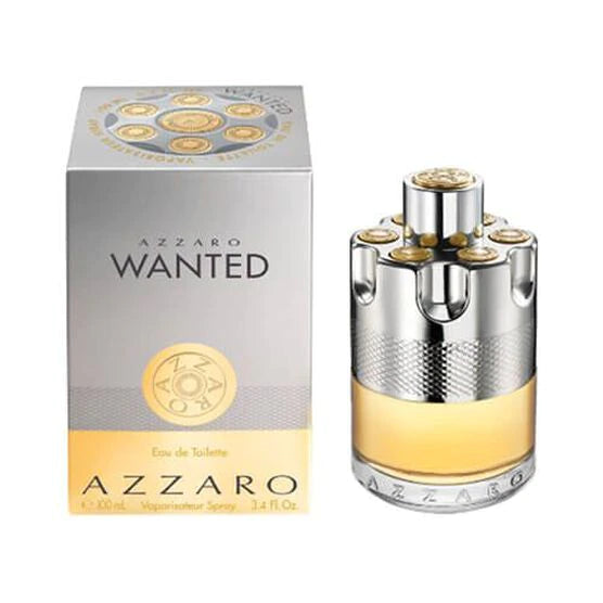 frasco Perfume Masculino Azzaro Wanted Eau de Toilette detalhe lateral