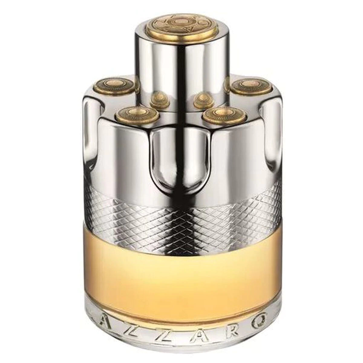 frasco Perfume Masculino Azzaro Wanted Eau de Toilette frente fundo branco